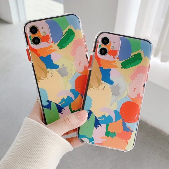 NEW iPhone 12/Pro/Max Graffitit Art Clear Phone Case - Picture 1 of 6